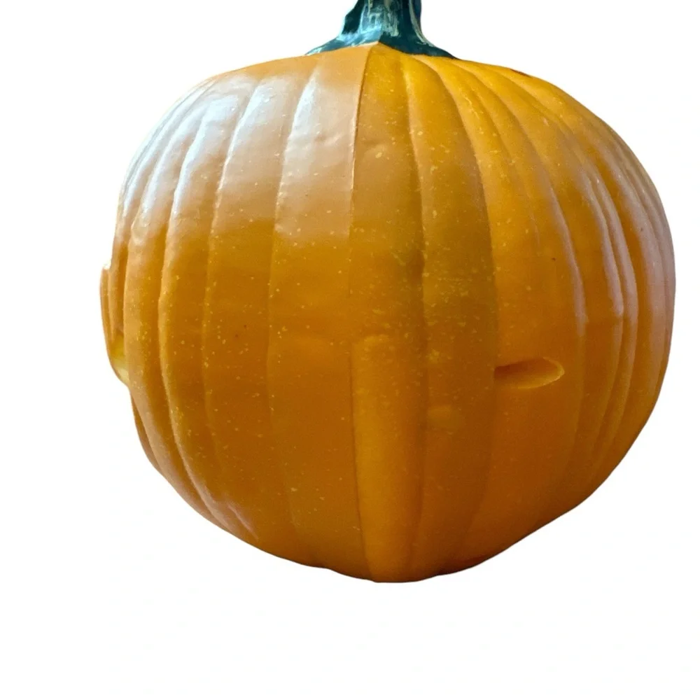 Halloween Talking Pumpkin Motion‎ Sensored Eyes Open & Mouth Moves Creepy Decor